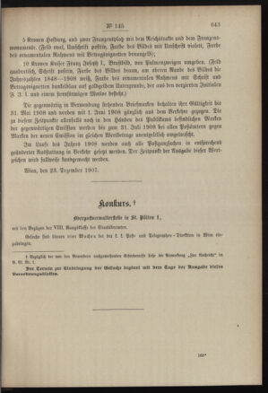 Post- und Telegraphen-Verordnungsblatt für das Verwaltungsgebiet des K.-K. Handelsministeriums 19071228 Seite: 3