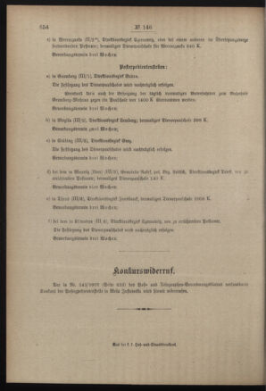 Post- und Telegraphen-Verordnungsblatt für das Verwaltungsgebiet des K.-K. Handelsministeriums 19071231 Seite: 10