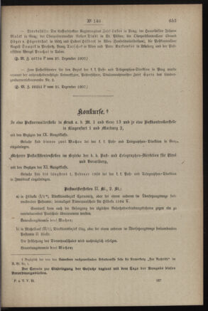 Post- und Telegraphen-Verordnungsblatt für das Verwaltungsgebiet des K.-K. Handelsministeriums 19071231 Seite: 9