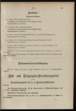 Post- und Telegraphen-Verordnungsblatt für das Verwaltungsgebiet des K.-K. Handelsministeriums 19080115 Seite: 3