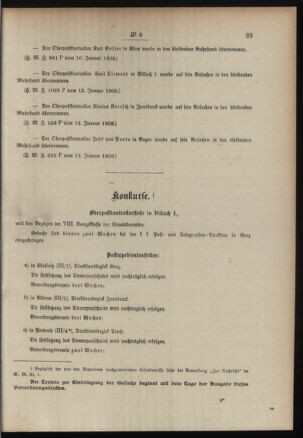 Post- und Telegraphen-Verordnungsblatt für das Verwaltungsgebiet des K.-K. Handelsministeriums 19080118 Seite: 3