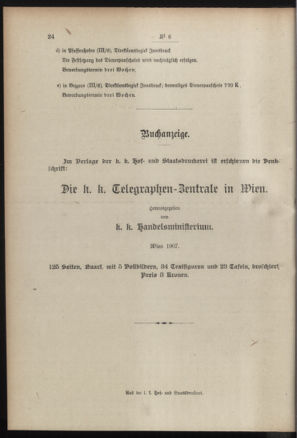 Post- und Telegraphen-Verordnungsblatt für das Verwaltungsgebiet des K.-K. Handelsministeriums 19080118 Seite: 4