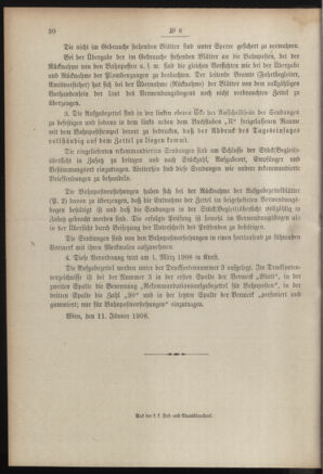 Post- und Telegraphen-Verordnungsblatt für das Verwaltungsgebiet des K.-K. Handelsministeriums 19080123 Seite: 2