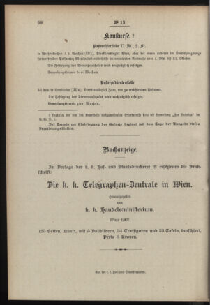 Post- und Telegraphen-Verordnungsblatt für das Verwaltungsgebiet des K.-K. Handelsministeriums 19080131 Seite: 8