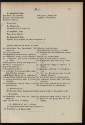 Post- und Telegraphen-Verordnungsblatt für das Verwaltungsgebiet des K.-K. Handelsministeriums 19080212 Seite: 3