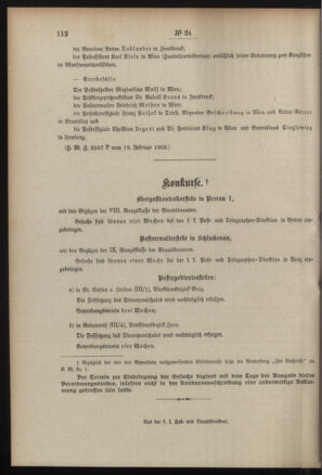 Post- und Telegraphen-Verordnungsblatt für das Verwaltungsgebiet des K.-K. Handelsministeriums 19080224 Seite: 4