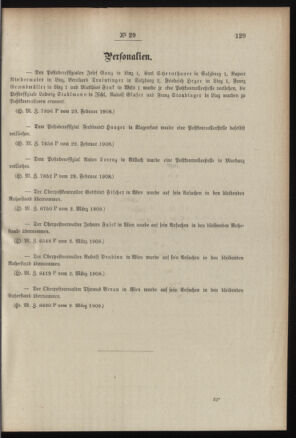 Post- und Telegraphen-Verordnungsblatt für das Verwaltungsgebiet des K.-K. Handelsministeriums 19080306 Seite: 3