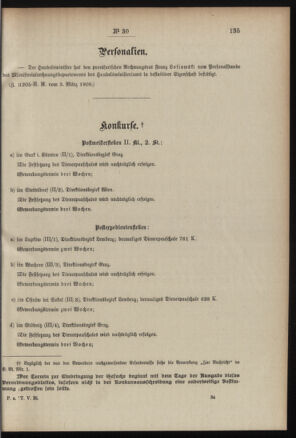 Post- und Telegraphen-Verordnungsblatt für das Verwaltungsgebiet des K.-K. Handelsministeriums 19080310 Seite: 5