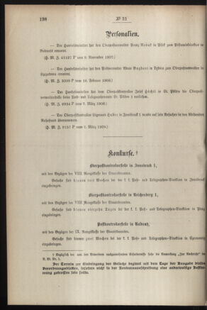 Post- und Telegraphen-Verordnungsblatt für das Verwaltungsgebiet des K.-K. Handelsministeriums 19080314 Seite: 2