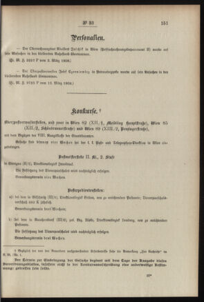 Post- und Telegraphen-Verordnungsblatt für das Verwaltungsgebiet des K.-K. Handelsministeriums 19080320 Seite: 3