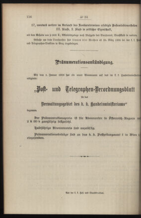 Post- und Telegraphen-Verordnungsblatt für das Verwaltungsgebiet des K.-K. Handelsministeriums 19080321 Seite: 4