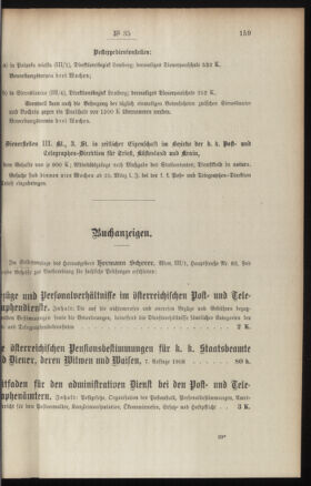 Post- und Telegraphen-Verordnungsblatt für das Verwaltungsgebiet des K.-K. Handelsministeriums 19080326 Seite: 3