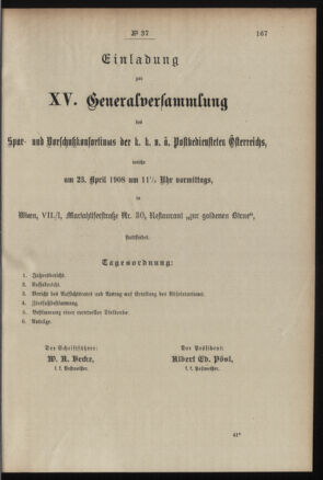 Post- und Telegraphen-Verordnungsblatt für das Verwaltungsgebiet des K.-K. Handelsministeriums 19080330 Seite: 3