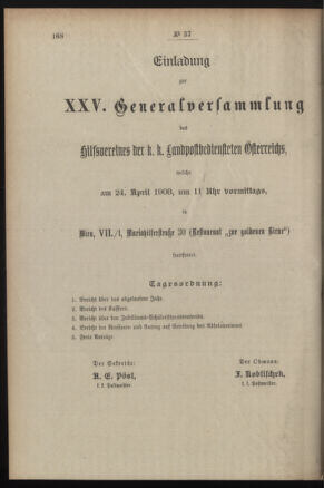 Post- und Telegraphen-Verordnungsblatt für das Verwaltungsgebiet des K.-K. Handelsministeriums 19080330 Seite: 4