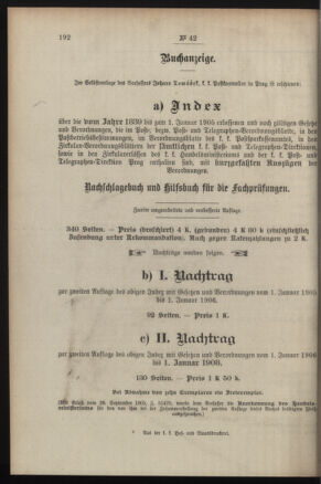 Post- und Telegraphen-Verordnungsblatt für das Verwaltungsgebiet des K.-K. Handelsministeriums 19080409 Seite: 4