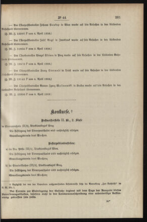 Post- und Telegraphen-Verordnungsblatt für das Verwaltungsgebiet des K.-K. Handelsministeriums 19080415 Seite: 3