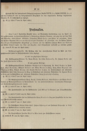 Post- und Telegraphen-Verordnungsblatt für das Verwaltungsgebiet des K.-K. Handelsministeriums 19080507 Seite: 3