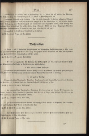 Post- und Telegraphen-Verordnungsblatt für das Verwaltungsgebiet des K.-K. Handelsministeriums 19080516 Seite: 3