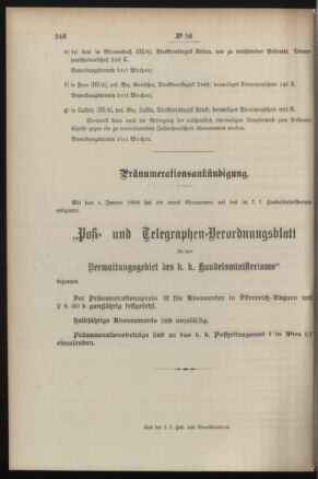 Post- und Telegraphen-Verordnungsblatt für das Verwaltungsgebiet des K.-K. Handelsministeriums 19080520 Seite: 4