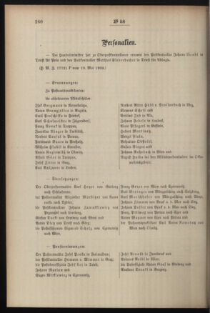 Post- und Telegraphen-Verordnungsblatt für das Verwaltungsgebiet des K.-K. Handelsministeriums 19080526 Seite: 6