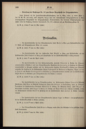 Post- und Telegraphen-Verordnungsblatt für das Verwaltungsgebiet des K.-K. Handelsministeriums 19080601 Seite: 2