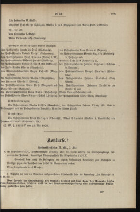 Post- und Telegraphen-Verordnungsblatt für das Verwaltungsgebiet des K.-K. Handelsministeriums 19080603 Seite: 3