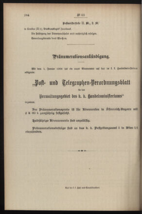 Post- und Telegraphen-Verordnungsblatt für das Verwaltungsgebiet des K.-K. Handelsministeriums 19080606 Seite: 4