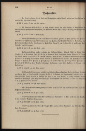 Post- und Telegraphen-Verordnungsblatt für das Verwaltungsgebiet des K.-K. Handelsministeriums 19080616 Seite: 2