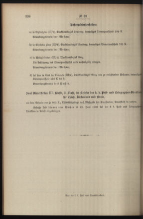 Post- und Telegraphen-Verordnungsblatt für das Verwaltungsgebiet des K.-K. Handelsministeriums 19080626 Seite: 16