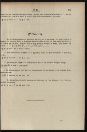 Post- und Telegraphen-Verordnungsblatt für das Verwaltungsgebiet des K.-K. Handelsministeriums 19080704 Seite: 3