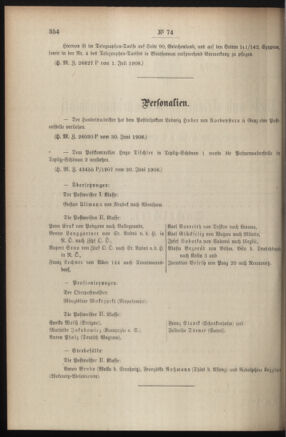 Post- und Telegraphen-Verordnungsblatt für das Verwaltungsgebiet des K.-K. Handelsministeriums 19080706 Seite: 2