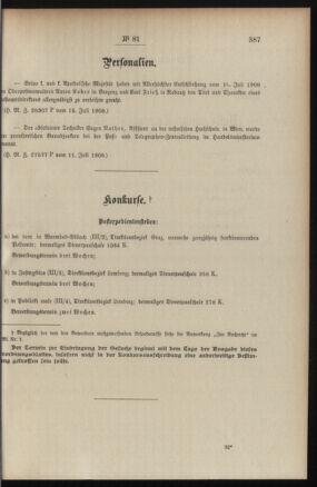 Post- und Telegraphen-Verordnungsblatt für das Verwaltungsgebiet des K.-K. Handelsministeriums 19080723 Seite: 3