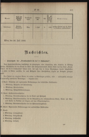 Post- und Telegraphen-Verordnungsblatt für das Verwaltungsgebiet des K.-K. Handelsministeriums 19080811 Seite: 3