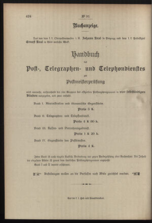 Post- und Telegraphen-Verordnungsblatt für das Verwaltungsgebiet des K.-K. Handelsministeriums 19080818 Seite: 4