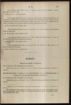 Post- und Telegraphen-Verordnungsblatt für das Verwaltungsgebiet des K.-K. Handelsministeriums 19080825 Seite: 3