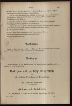 Post- und Telegraphen-Verordnungsblatt für das Verwaltungsgebiet des K.-K. Handelsministeriums 19080825 Seite: 5