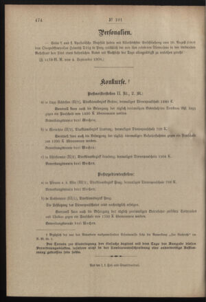 Post- und Telegraphen-Verordnungsblatt für das Verwaltungsgebiet des K.-K. Handelsministeriums 19080911 Seite: 4