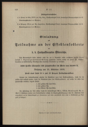 Post- und Telegraphen-Verordnungsblatt für das Verwaltungsgebiet des K.-K. Handelsministeriums 19081006 Seite: 6