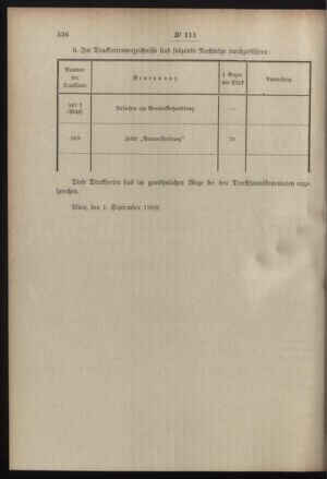 Post- und Telegraphen-Verordnungsblatt für das Verwaltungsgebiet des K.-K. Handelsministeriums 19081007 Seite: 6