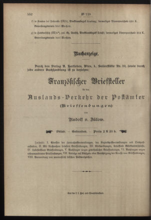 Post- und Telegraphen-Verordnungsblatt für das Verwaltungsgebiet des K.-K. Handelsministeriums 19081021 Seite: 4