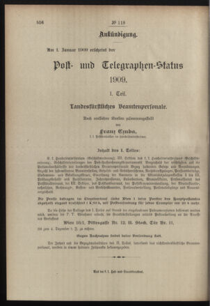 Post- und Telegraphen-Verordnungsblatt für das Verwaltungsgebiet des K.-K. Handelsministeriums 19081023 Seite: 4