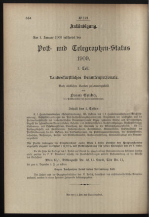 Post- und Telegraphen-Verordnungsblatt für das Verwaltungsgebiet des K.-K. Handelsministeriums 19081027 Seite: 4