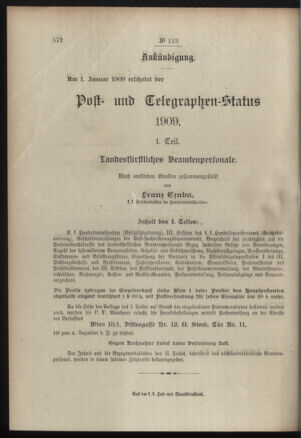 Post- und Telegraphen-Verordnungsblatt für das Verwaltungsgebiet des K.-K. Handelsministeriums 19081031 Seite: 4