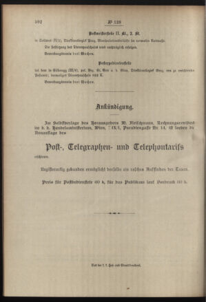 Post- und Telegraphen-Verordnungsblatt für das Verwaltungsgebiet des K.-K. Handelsministeriums 19081110 Seite: 4