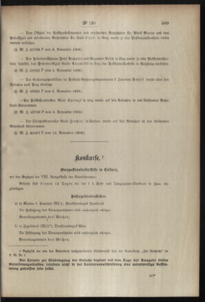 Post- und Telegraphen-Verordnungsblatt für das Verwaltungsgebiet des K.-K. Handelsministeriums 19081117 Seite: 3