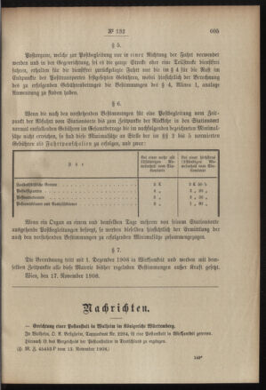 Post- und Telegraphen-Verordnungsblatt für das Verwaltungsgebiet des K.-K. Handelsministeriums 19081120 Seite: 3