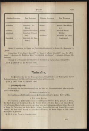 Post- und Telegraphen-Verordnungsblatt für das Verwaltungsgebiet des K.-K. Handelsministeriums 19081207 Seite: 3