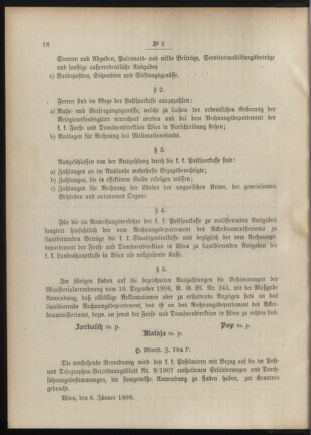 Post- und Telegraphen-Verordnungsblatt für das Verwaltungsgebiet des K.-K. Handelsministeriums 19090112 Seite: 2