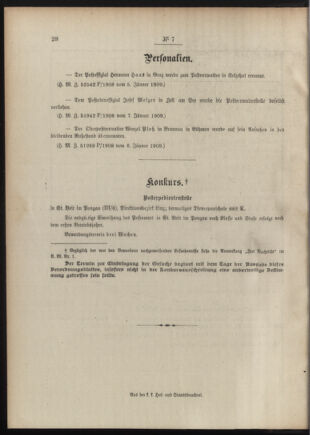 Post- und Telegraphen-Verordnungsblatt für das Verwaltungsgebiet des K.-K. Handelsministeriums 19090114 Seite: 4