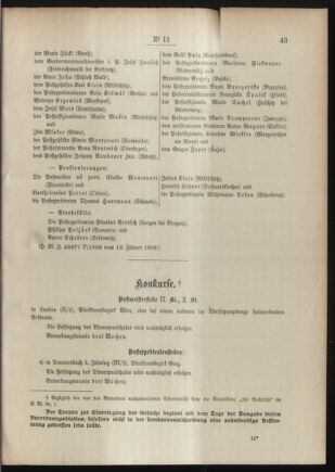 Post- und Telegraphen-Verordnungsblatt für das Verwaltungsgebiet des K.-K. Handelsministeriums 19090125 Seite: 3